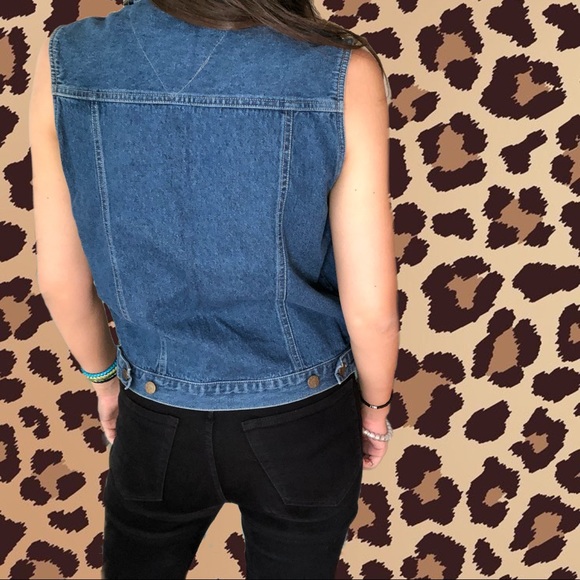 Vintage Jean Jacket w/ Safari Animals (s) - Picture 3 of 7